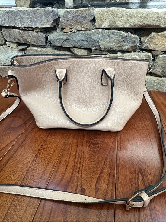 Handbags - Leather Pebbled Satchel in Neutral